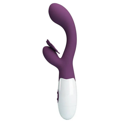 Vibrator Butterfly Kiss 30 functions Purple with clitoral stimulator and 30 vibration modes for enhanced pleasure. Perfect for solo or couples play.