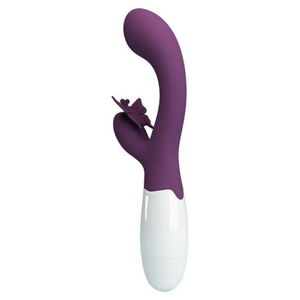 Vibrator Butterfly Kiss 30 functions Purple for clitoral and vaginal stimulation with dual motors and 30 modes.