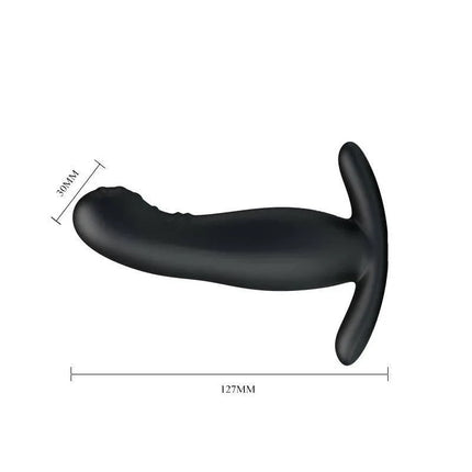 Vibrator Prostate Massager with Tickling Function featuring ergonomic design for enhanced pleasure, measuring 127mm in length.