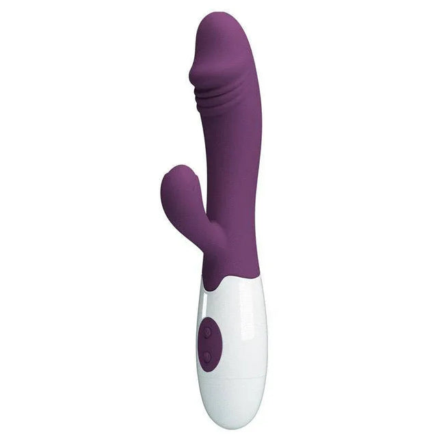 Vibrator Snappy 30 functions Purple dual-stimulation device with 30 vibration modes for G-spot and clitoral pleasure