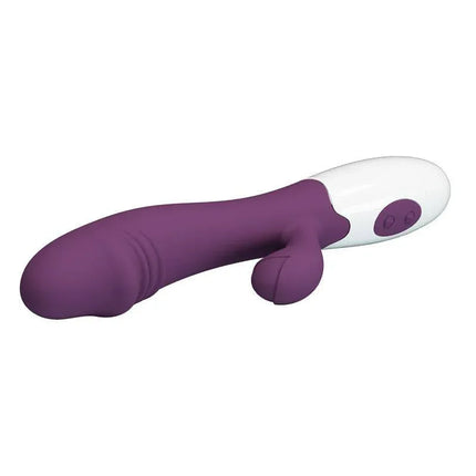 Vibrator Snappy 30 functions Purple, dual-stimulation design, ergonomic for G-spot and clitoral pleasure with multiple vibration modes.