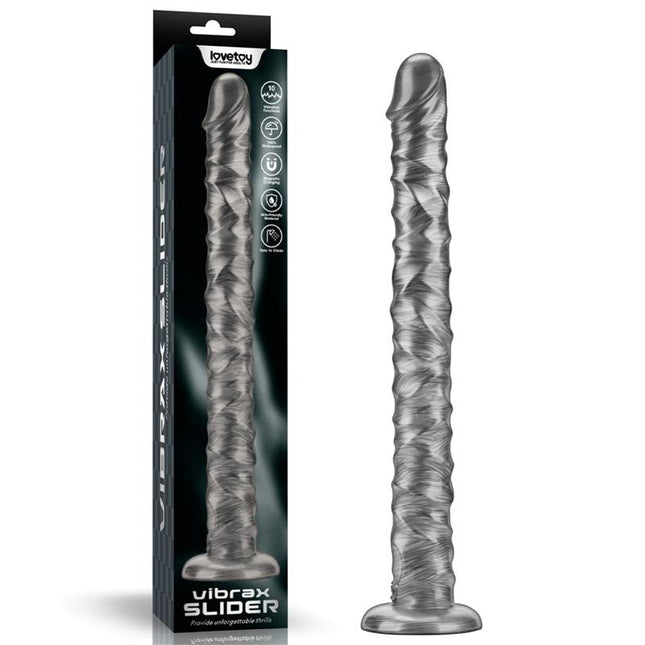 Vibrax Slider Anal DIldo with Vibration King Sized 16