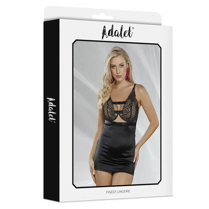 Vicky Babydoll Open Back by Adalet, featuring a sensual chemise with underwire support and open back design for intimate occasions.
