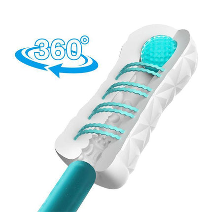 Victoria Cecil Manual Masturbator spinning ball with internal coil and stimulation ball for enhanced sensations.