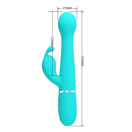 Vive with Thrusting and Rotating Beads Dejon Blue dual-action vibrator