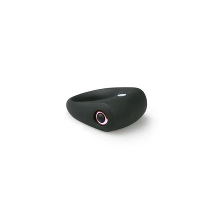 Vivid Vibrating Cockring with built-in mini bullet vibrator for targeted stimulation and enhanced intimacy, shown in black color.