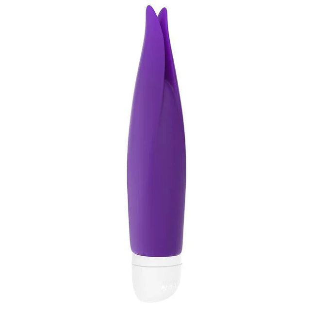 Volita Stimulator Violet compact clitoral vibrator with fluttering tips for enhanced pleasure and powerful orgasms.