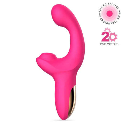 Volse Triple function Vibe with Finger and Pulsation Tapping in vibrant pink, featuring advanced tapping pulse technology.
