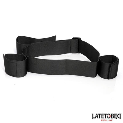 Waistband and Velcro Wrist Cuff from Latetobed BDSM Line, fully adjustable for customizable fit and consensual play enhancement.