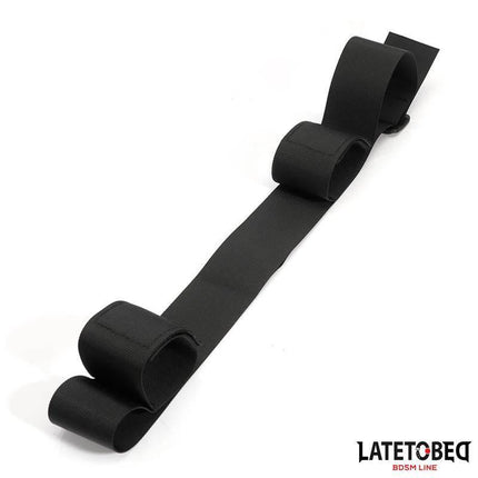 Waistband and Velcro Wrist Cuff from Latetobed BDSM Line, featuring adjustable waistband and Velcro handcuffs for secure play.