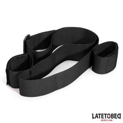 Waistband and Velcro Wrist Cuff by Latetobed - Adjustable BDSM restraint for intense play, featuring Velcro cuffs and waistband.