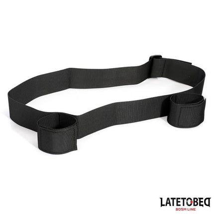 Waistband and Velcro Wrist Cuff from Latetobed BDSM Line, featuring an adjustable waistband and Velcro cuffs for secure play.