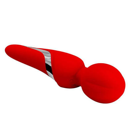 Walter Wand Red premium personal massager with 5 speeds and 7 settings for muscle relief, featuring a cordless and sleek red design.