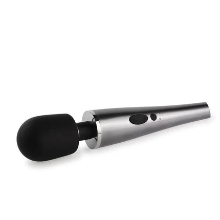 Wand Massager Relyme USB Silicone Black with sleek design and cordless rechargeable feature for daily relaxation.