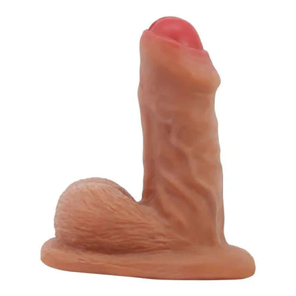 Warnell Realistic Dildo featuring lifelike design with veined shaft, bulbous head, and textured base for authentic sensation.
