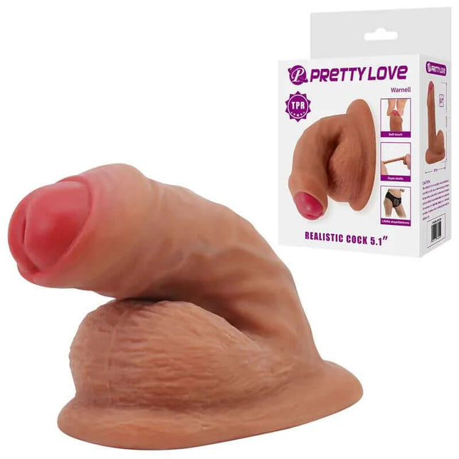 Warnell Realistic Dildo with lifelike texture and veined shaft for authentic solo or partner play experience.