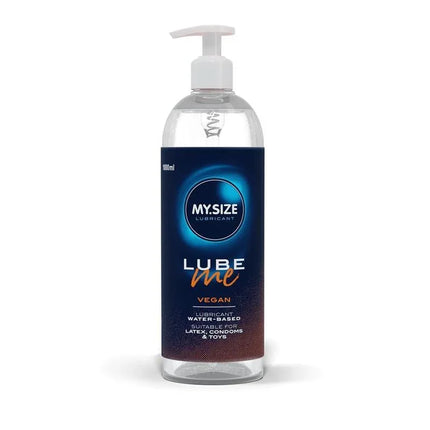Water Base Lub Lube Me Vegan 1000 ml bottle with pump dispenser