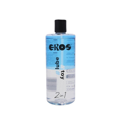 EROS Water Base Lubricant 2 en 1 500 ml bottle for intimate moments