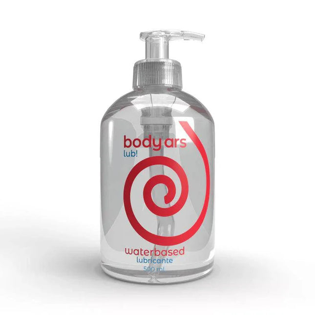 Water Base Lubricant Gel Natural Dispenser 500 ml in transparent bottle with pump, providing smooth glide and fast absorption for sensitive skin