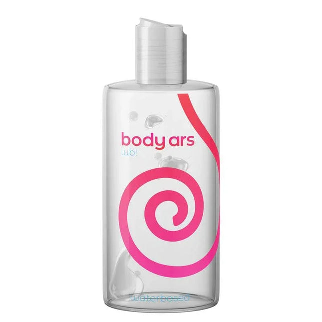 Water Base Lubricant Gel Natural Petaca 200 ml, featuring clear bottle with pink spiral design.