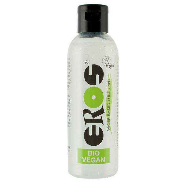 Water Base Lubricant Vegan 100% Natural 100 ml bottle with green and black label