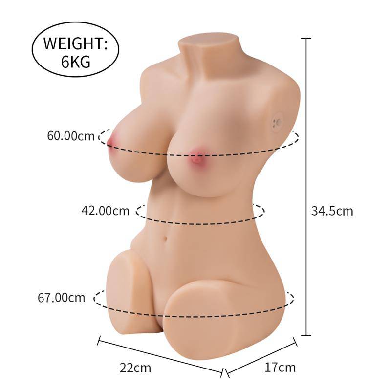 Wendy Torso with Vibration and Suction Efect 6 kg - secretsextoys.store