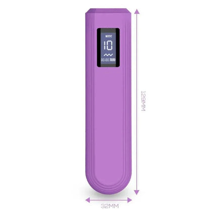 Whim Digital Display Vibrator Bullet 12.9 cm with digital screen and 10 vibration functions for personalized pleasure.