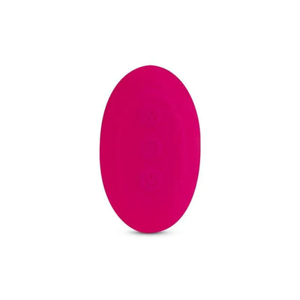 Whirl-Pulse Vibe and Rotator Remote Control Waterproof USB in pink, remote control for 10-meter use in water or on smooth surfaces.