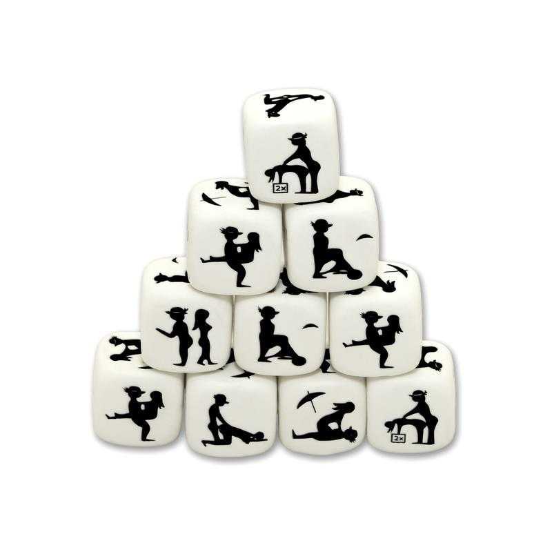 White Dice for Couples Game – 1 Ud - secretsextoys.store
