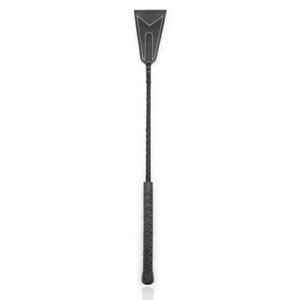 White Lining Riding Crop with sleek design and white trim, 46 cm long, ideal for confident play from Latetobed Bdsm Line.