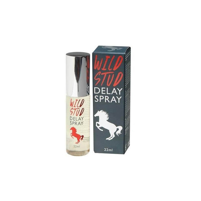 Wild Stud Delay Spray 22 ml in original packaging with bottle, designed to delay ejaculation with a slightly numbing effect.