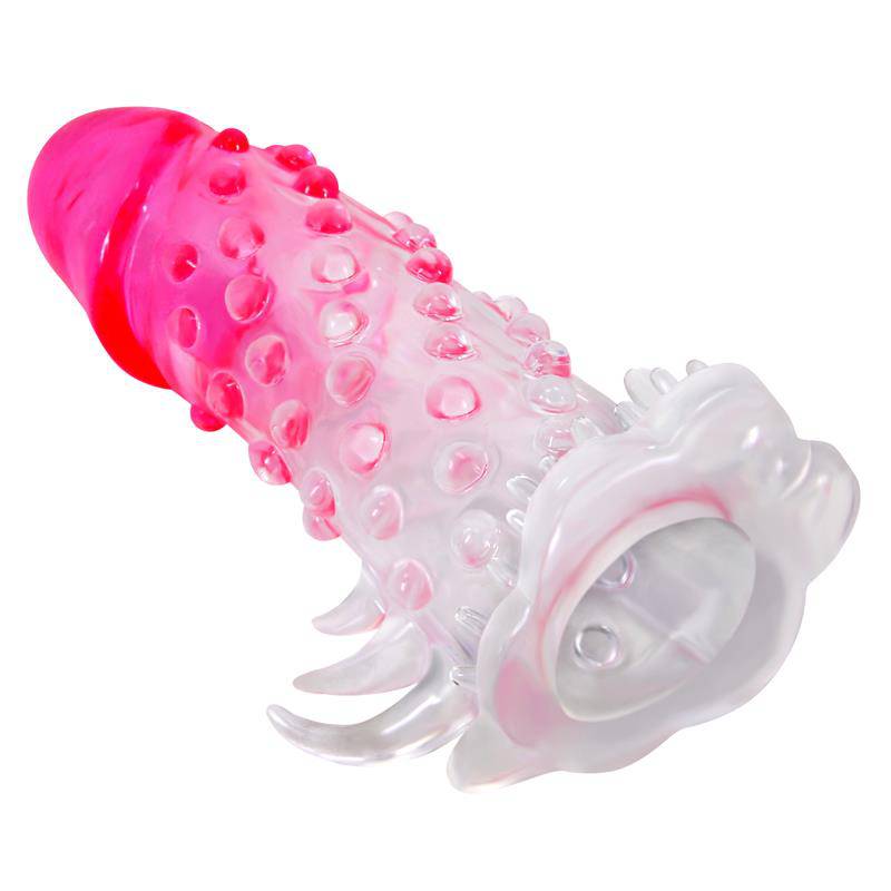 Wildford Penis Sleeve Pink and Clear - secretsextoys.store