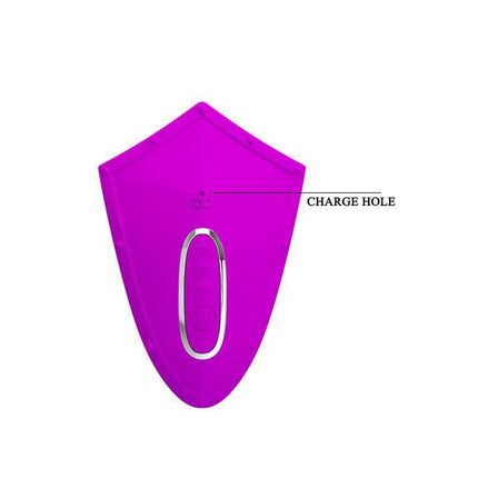 Willie Stimulator with Remote Control Pink charging hole illustration