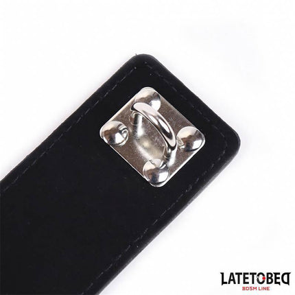 Close-up of black Womens Chastity Belt Adjustable One Size featuring secure metal fittings