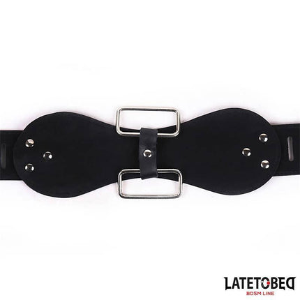 Womens Chastity Belt Adjustable One Size black with metal details for discreet adult wear and consensual exploration.