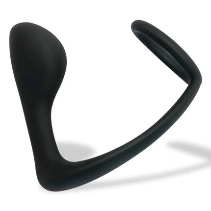 Yastant Anal Plug with Testicles Ring made of premium silicone for enhanced pleasure and hands-free use.