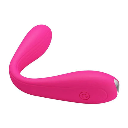 Yedda Vibrator Bendable Pink with versatile C-shape and 12 vibration modes for dual G-spot and clitoral stimulation.
