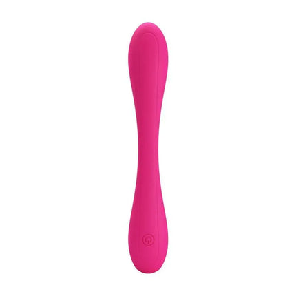 Yedda Vibrator Bendable Pink with flexible C-shape for G-spot and clitoral stimulation, 12 vibration functions, color pink.