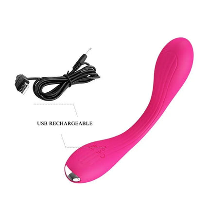 Yedda Vibrator Bendable Pink with USB rechargeable cable