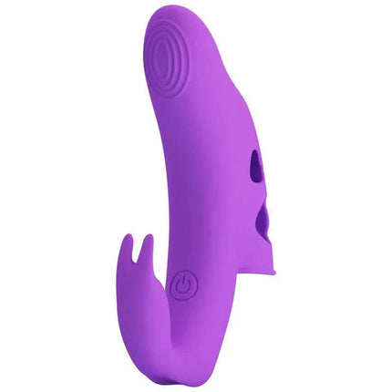 Purple Yenna Fingering Vibrator for precise fingertip stimulation, crafted from high-quality silicone for a silky touch.