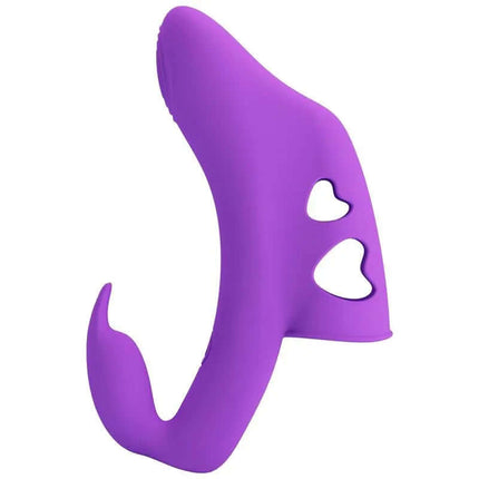 Yenna Fingering Vibrator is a compact, elegant silicone toy for precise fingertip stimulation in a stylish purple design.