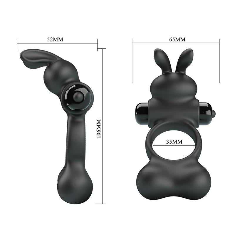 Yusuf Vibrating Penis Ring with Steel Beads - secretsextoys.store
