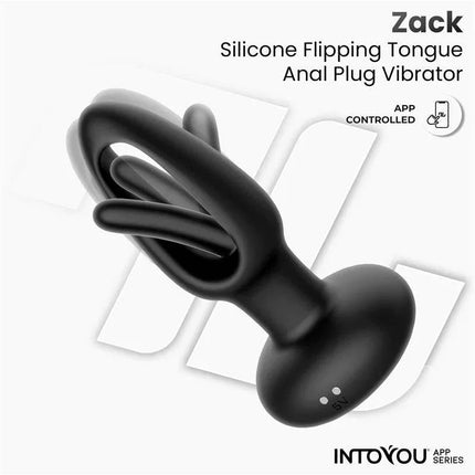 Zack Anal Plug with Flipping Tongue and Vibration with App-controlled features by Intoyou®