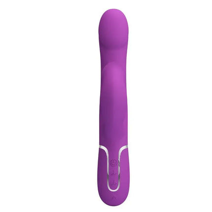 Zalin Vibe with Rotative Balls and Tickling in vibrant purple, showcasing sleek design and control panel for customizable sensations.