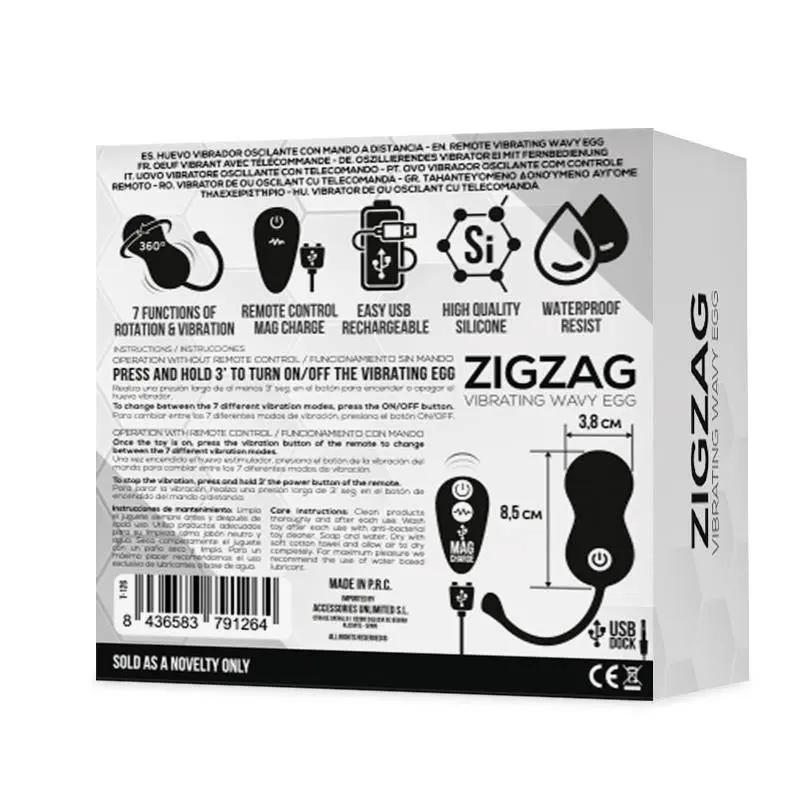 Zigzag Vibrating and Zigzagging Egg with Remote Control - secretsextoys.store