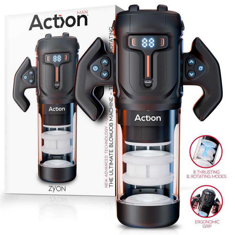 Zyon Advance Automatic Thrusting and Rotating Masturbator - secretsextoys.store